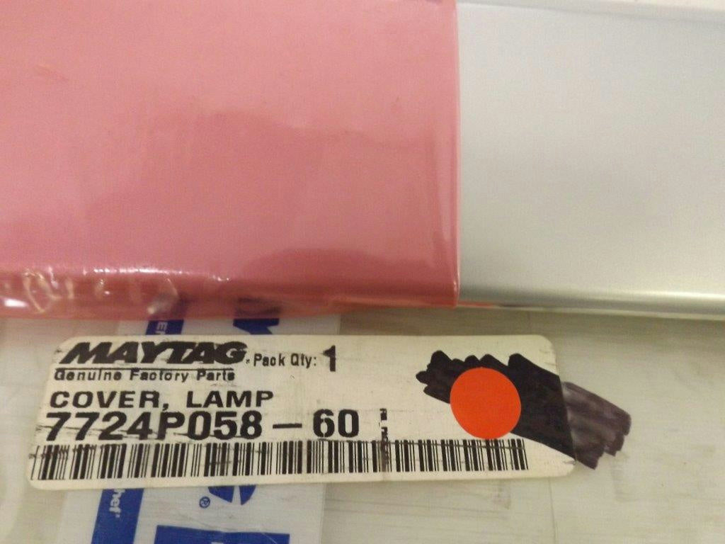 MAYTAG WHIRLPOOL STOVE 7724P058-60 LAMP COVER NEW MAYTAG WHIRLPOOL STOVE 7724P058-60 LAMP COVER NEW